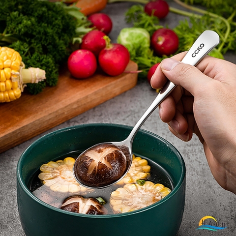 Thìa Inox 304 Cao Cấp - Đúc Nguyên Khối, Bền Bỉ, An Toàn Cho Sức Khỏe, Thiết Kế Sang Trọng CCKO