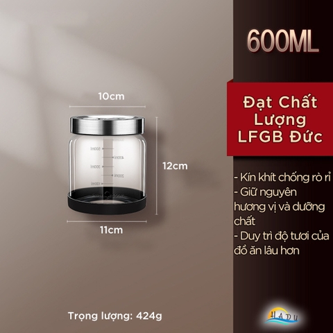 Hũ Thủy Tinh Muối Dưa SSGP, Có Van Xả Khí, Nắp Inox 304, Đạt Chất Lượng LFGB Đức