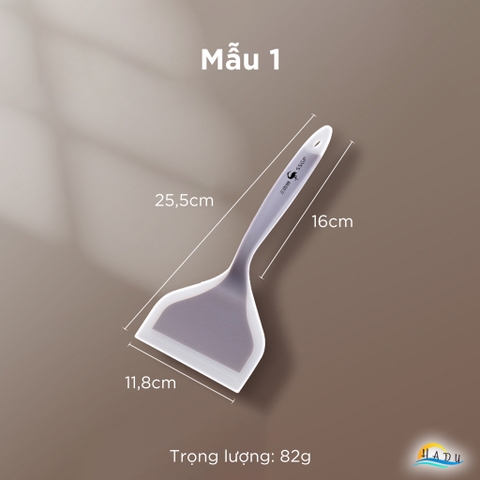 Xẻng Lật Silicone SSGP Chịu Nhiệt, Không Trầy Xước Nồi, Đạt Chất Lượng LFGB Đức