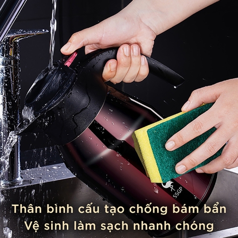 Bình Đựng Nước Giữ Nhiệt 2 Lít Cao Cấp Inox 316 Đạt Chất Lượng Đức SSGP