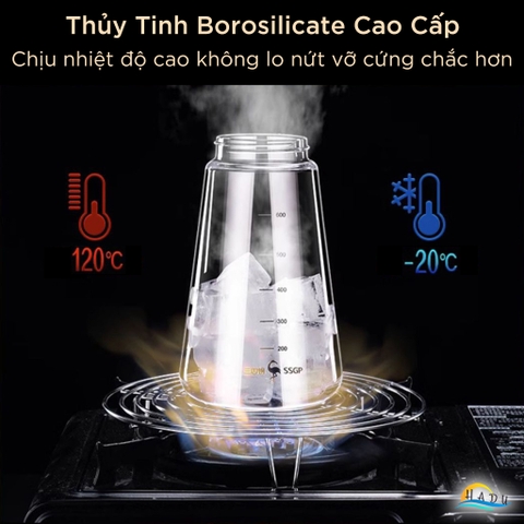 Bình Xịt Dầu Ăn Thủy Tinh SSGP 700ml, 2 Chế Độ Phun Rót, Định Lượng, Đạt Chất Lượng LFGB Đức