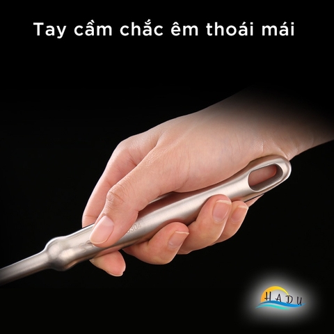 Vợt Vớt Lẩu Inox 304 SSGP, Cán Dài 42cm Cách Nhiệt, Lưới Lọc Lớn, Chống Nóng, Đạt Chất Lượng LFGB Đức