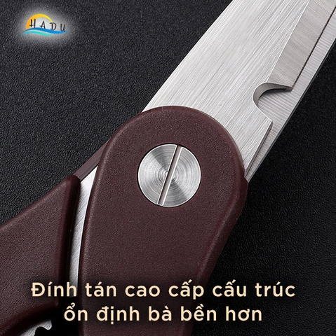 Kéo cắt gà nhà bếp inox độ cứng cao đạt tiêu chuẩn chất lượng Đức, kéo đa năng làm bếp cao cấp tay cầm cao su mềm SSGP