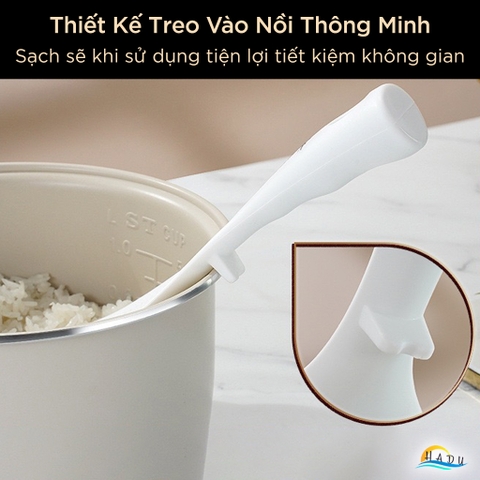 Muôi Múc Cơm Silicon Chịu Nhiệt Cao Cấp SSGP, Muôi Xới Cơm Chống Dính Đạt Chất Lượng LFGB Đức