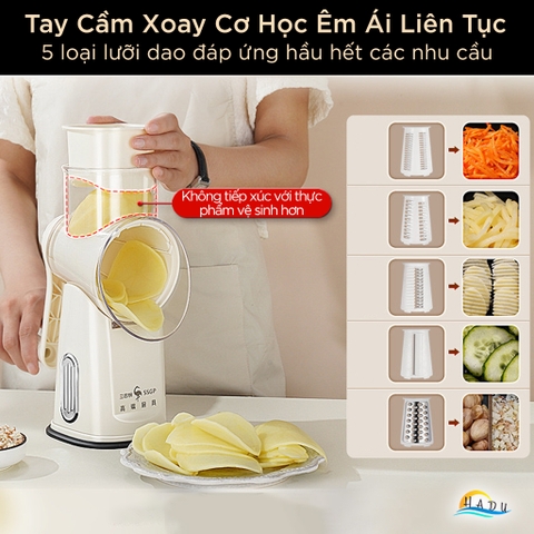 Bộ Nạo Bào Rau Quả Đa Năng Cao Cấp – Tay Cầm êm Ái, Lưỡi Dao Linh Hoạt, Đạt Tiêu Chuẩn LFGB Đức SSGP