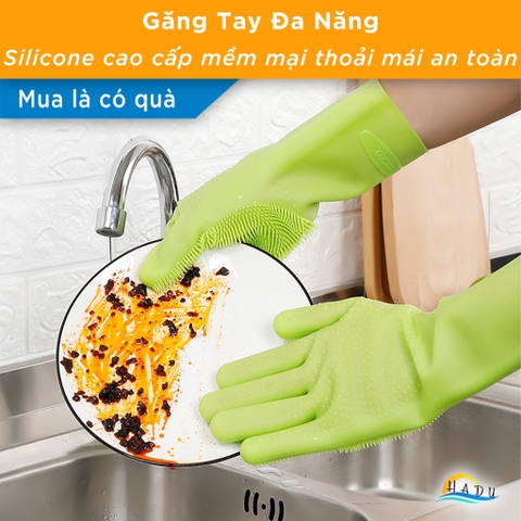 Găng Tay Silicone Cao Cấp FDA, Chịu Nhiệt, Chống Trượt, Đa Năng Rửa Chén, Nồi, Chảo, Thực Phẩm, Tạo Bọt Nhanh CCKO