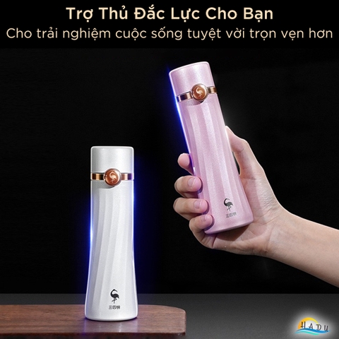 Bình Giữ Nhiệt Mini SSGP Inox 316 120ml, Giữ Nhiệt 6 Giờ, Màu Trắng, Hồng Đạt Chất Lượng LFGB Đức