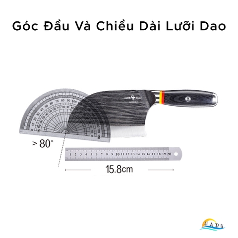 Dao Làm Bếp Cao Cấp Kiểu Nhật Bản Cán Gỗ Đạt Chất Lượng LFGB Đức SSGP