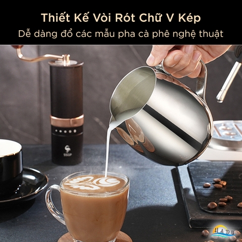 Cốc Pha Cà Phê Inox 304 350ml 600ml Cao Cấp Đạt Chất Lượng LFGB Đức SSGP