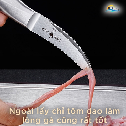 Dao Lấy Chỉ Tôm Làm Lòng Gà Cạo Vảy Cá Cao Cấp Đạt Chất Lượng Đức SSGP