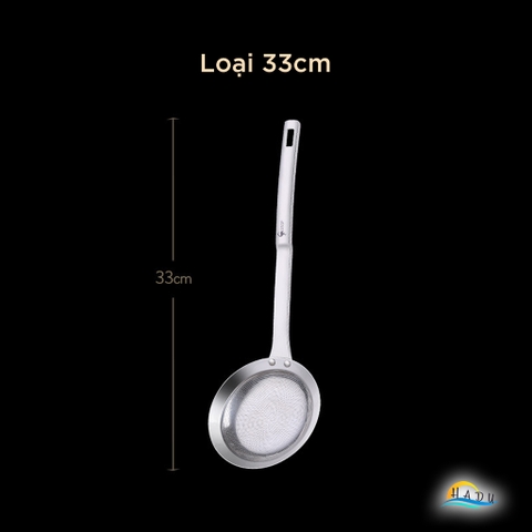 Vợt Hớt Bọt và Lọc Dầu SSGP, Inox 304, Dài 27cm, 33cm, Đạt Chất Lượng LFGB Đức