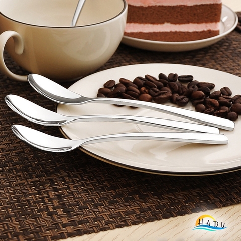 Thìa Cà Phê Inox 304 SSGP, Cán Dày 3.5mm, Đúc Nguyên Khối, Dài 15.3cm, Sang Trọng, Đạt Chất Lượng LFGB Đức