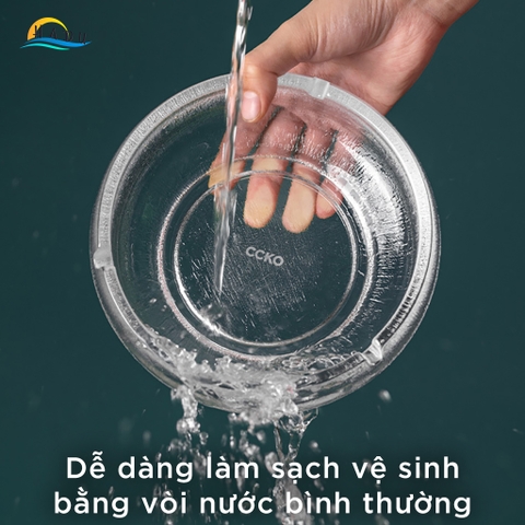 Gạt Tàn Thuốc Lá Thủy Tinh Mờ CCKO, Thiết Kế Sang Trọng, Để Bàn, Size 17.5cm, Nhiều Màu