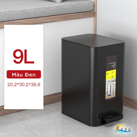 Thùng Rác Đạp Chân Inox 420 CCKO 9L, Nắp Đóng Êm Giảm Chấn, Chống Vân Tay, Nhiều Màu