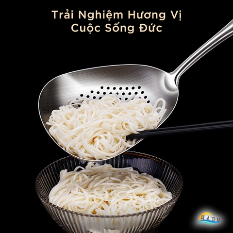 Muôi Thùng Inox 304 Cao Cấp – Dung Tích Lớn, Tay Cầm Chống Nóng, Đánh Bóng Nhám, Đạt Tiêu Chuẩn LFGB Đức SSGP