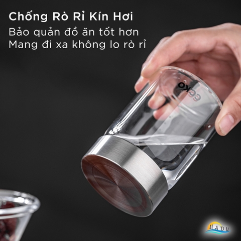 Hũ Chưng Yến Thủy Tinh Borosilicate CCKO, Nắp Inox 304 Kín Hơi, Chịu Nhiệt