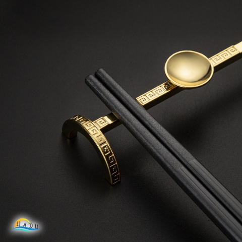 Gác Đũa Kháng Khuẩn Hợp Kim Kẽm HADU, Dùng Kê Đũa, Muỗng, Sang Trọng