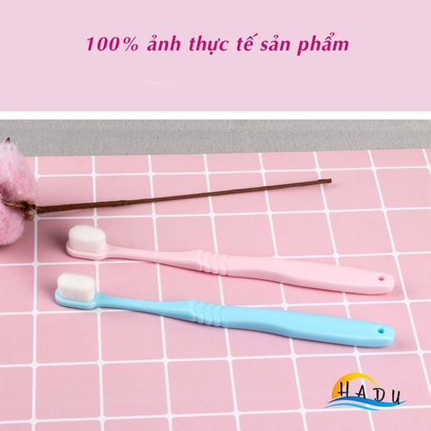 Bàn Chải Đánh Răng Lông Mềm Người Lớn Siêu Mịn Cao Cấp Micro Nano Nhật Bản HADU