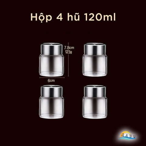 Hũ Chưng Yến Thủy Tinh Borosilicate SSGP, Nắp Inox 304 Kín Hơi, Chịu Nhiệt 300°C, Đạt Chất Lượng LFGB Đức