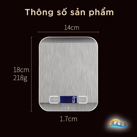 Cân Tiểu Ly Điện Tử Inox 304 Cao Cấp – Cân Chính Xác Từng Gram, Màn Hình Sắc Nét, Hỗ Trợ 5 Đơn Vị Đo SSGP