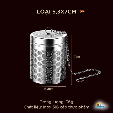 Lồng Lọc Gia Vị SSGP Inox 316, Kháng Khuẩn, Đạt Chất Lượng LFGB Đức