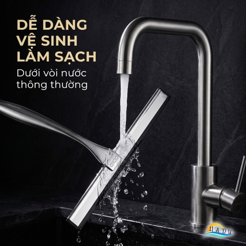 Cây Gạt Kính Cầm Tay CCKO, Thân Inox, Lưỡi Cao Su Mềm, Gạt Nước Sạch Không Vệt