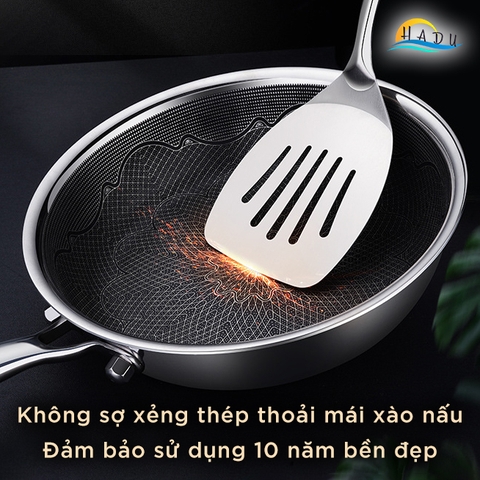 Chảo Chống Dính Bếp Từ Sâu Lòng Mini Inox 304 Cao Cấp 18cm 5 Lớp Đạt Chất Lượng Đức SSGP