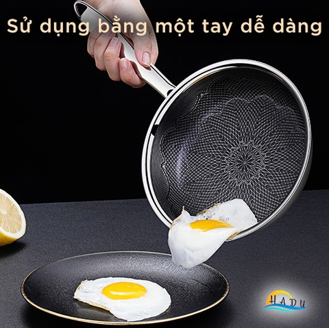 Chảo Chống Dính Bếp Từ Sâu Lòng Mini Inox 304 Cao Cấp 18cm 5 Lớp Đạt Chất Lượng Đức SSGP