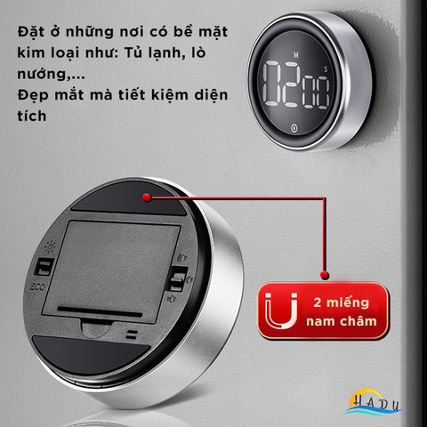 Đồng Hồ Đếm Ngược Giờ Học Tập Thời Gian Nấu Ăn Cao Cấp Nam Châm Hút SSGP