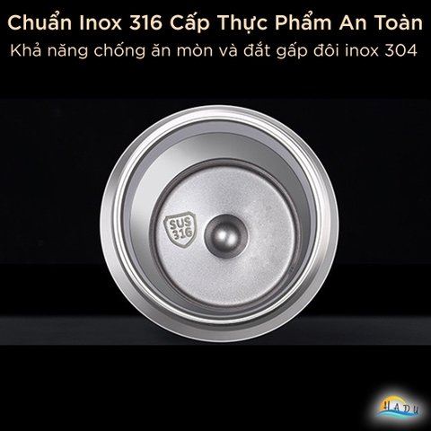 Bình Giữ Nhiệt Mini Inox 316 Cao Cấp 170ml – Thiết Kế Nhỏ Gọn, Giữ Nhiệt Lâu, Chống Rò Rỉ, Tiện Lợi Mang Đi SSGP