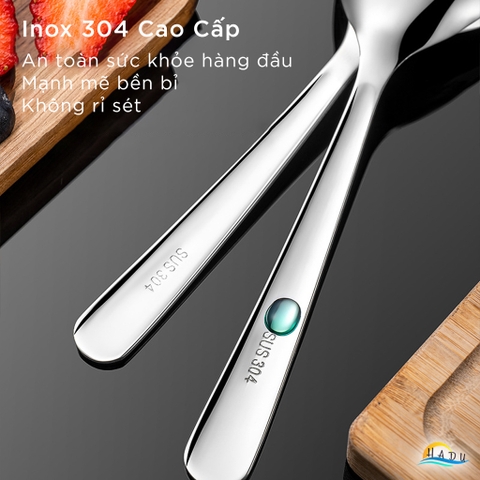 Thìa Ăn Phở Inox 304 CCKO, Đúc Nguyên Khối, Lòng Sâu, 3 Size
