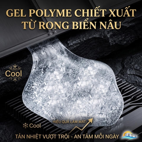 Đệm Ngồi Gel Làm Mát HADU Cho Ghế Văn Phòng, Chống Thấm, Gấp Gọn