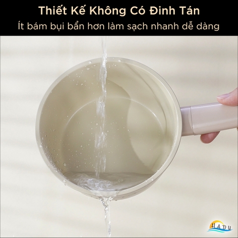 Nồi Chống Dính Gốm Cao Cấp 16cm – Không PFOA, Dẫn Nhiệt Đều, Nắp Thủy Tinh Trong Suốt, Dung Tích 1290ml SSGP