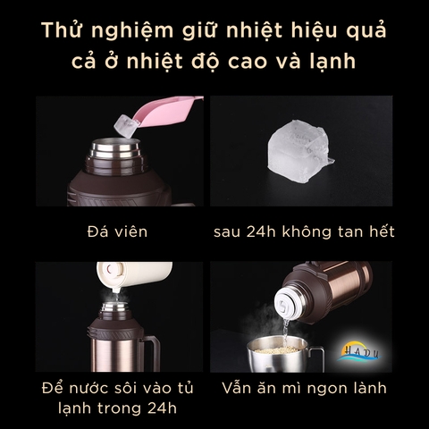 Phích Giữ Nhiệt 3 Lít Inox 316 Cao Cấp Đạt Chất Lượng LFGB Đức Bảo Quản Tới 60 Giờ SSGP