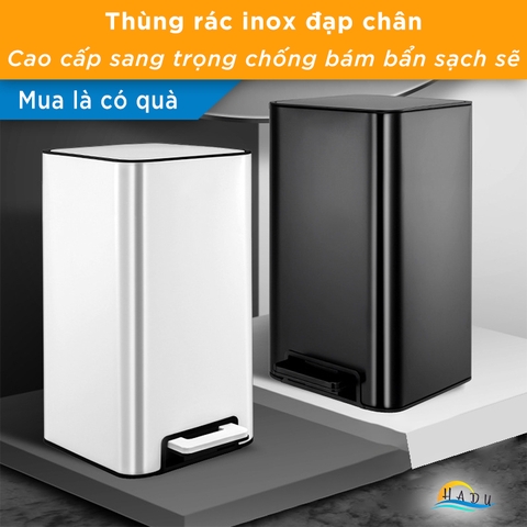 Thùng Rác Đạp Chân Inox 420 CCKO 9L, Nắp Đóng Êm Giảm Chấn, Chống Vân Tay, Nhiều Màu