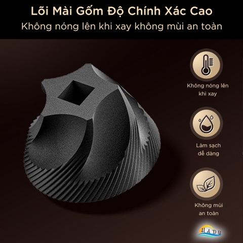 Máy Xay Cà Phê Hạt Cầm Tay Mini Tự Động Cao Cấp Đạt Chất Lượng LFGB Đức SSGP