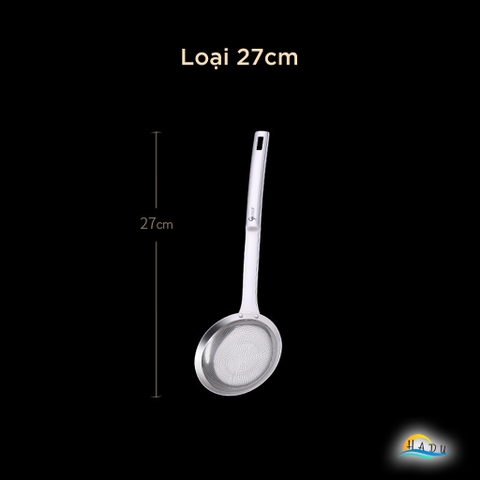 Vợt Hớt Bọt và Lọc Dầu SSGP, Inox 304, Dài 27cm, 33cm, Đạt Chất Lượng LFGB Đức
