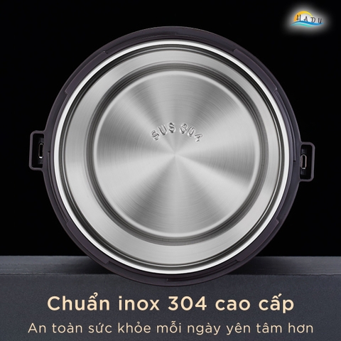 Hộp Đựng Cơm Giữ Nhiệt Inox 304 Cao Cấp, Công Nghệ Chân Không 6 Lớp, Kèm Túi Giữ Nhiệt, Đáy Silicone Chống Trơn, Màu Vàng Đồng SSGP