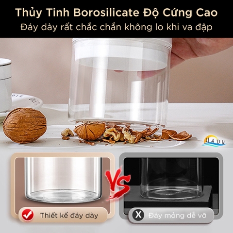 Hộp Thủy Tinh Hút Chân Không SSGP, Thủy Tinh Borosilicate, Chống Ẩm, Đạt Chất Lượng LFGB Đức