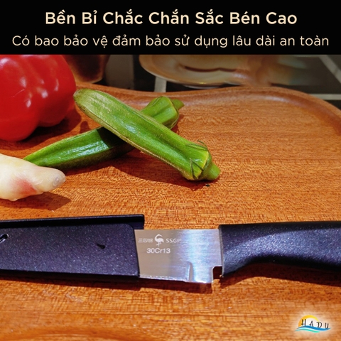 Dao Gọt Hoa Quả Đa Năng Cao Cấp SSGP, Dao Gọt Trái Cây Có Vỏ Bao An Toàn Đạt Chất Lượng LFGB Đức