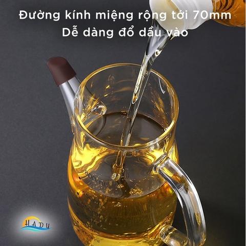 Bình Rót Dầu Ăn Thủy Tinh Borosilicate SSGP 800ml, Vòi Chống Rò Rỉ, Nắp Inox 304, Đạt Chất Lượng LFGB Đức