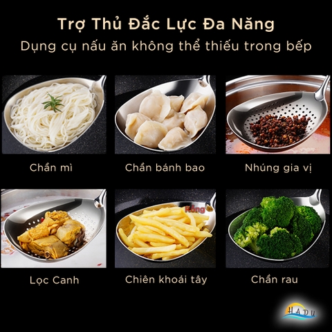 Xẻng Xào Nấu Inox 316L SSGP, Cán Gỗ Chống Nóng, Kháng Khuẩn, Dài 38cm, Đạt Chất Lượng LFGB Đức