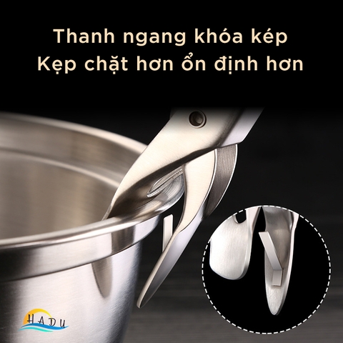Kẹp Gắp Đồ Nóng Inox 304 Cao Cấp Kháng Khuẩn Đạt Chất Lượng Đức SSGP