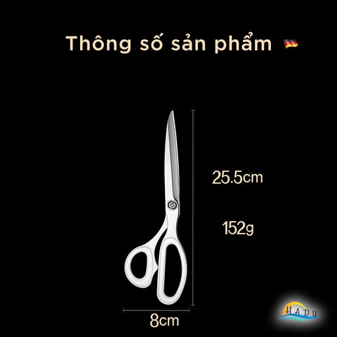 Kéo Cắt Vải Chuyên Nghiệp Cầm Tay Cao Cấp Đạt Chất Lượng Đức Dài 10ich SSGP