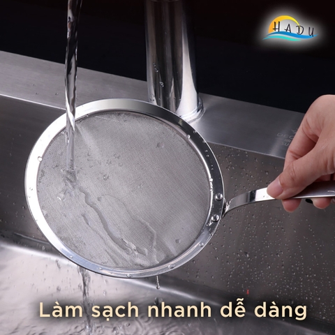 Vá Vợt Hớt Bọt Lọc Cặn Dầu Ăn Mỡ Inox 304 Cao Cấp Đạt Chất Lượng Đức SSGP