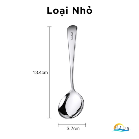 Thìa Inox 304 Cao Cấp - Đúc Nguyên Khối, Bền Bỉ, An Toàn Cho Sức Khỏe, Thiết Kế Sang Trọng CCKO