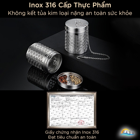 Lồng Lọc Gia Vị SSGP Inox 316, Kháng Khuẩn, Đạt Chất Lượng LFGB Đức