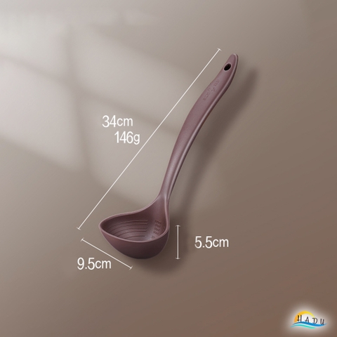 Muôi Múc Canh Xới Cơm Xẻng Nấu Ăn Silicone Cao Cấp Không Mùi An Toàn Với Lớp Chống Dính Đạt Chất Lượng LFGB Đức