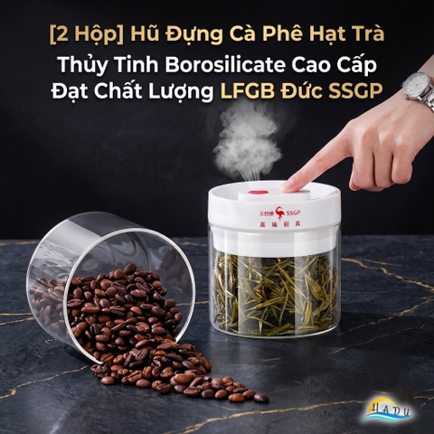 Hộp Thủy Tinh Hút Chân Không SSGP, Thủy Tinh Borosilicate, Chống Ẩm, Đạt Chất Lượng LFGB Đức