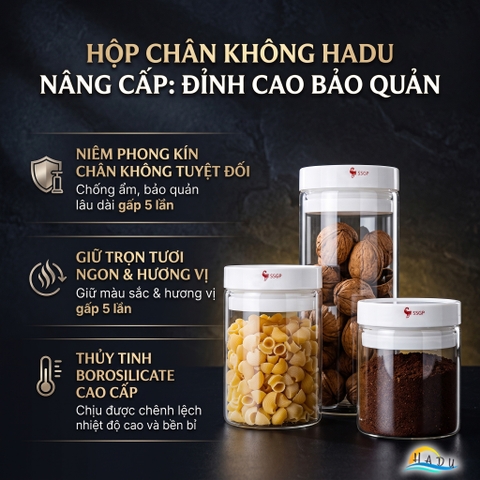 Hộp Thủy Tinh Hút Chân Không SSGP, Thủy Tinh Borosilicate, Chống Ẩm, Đạt Chất Lượng LFGB Đức